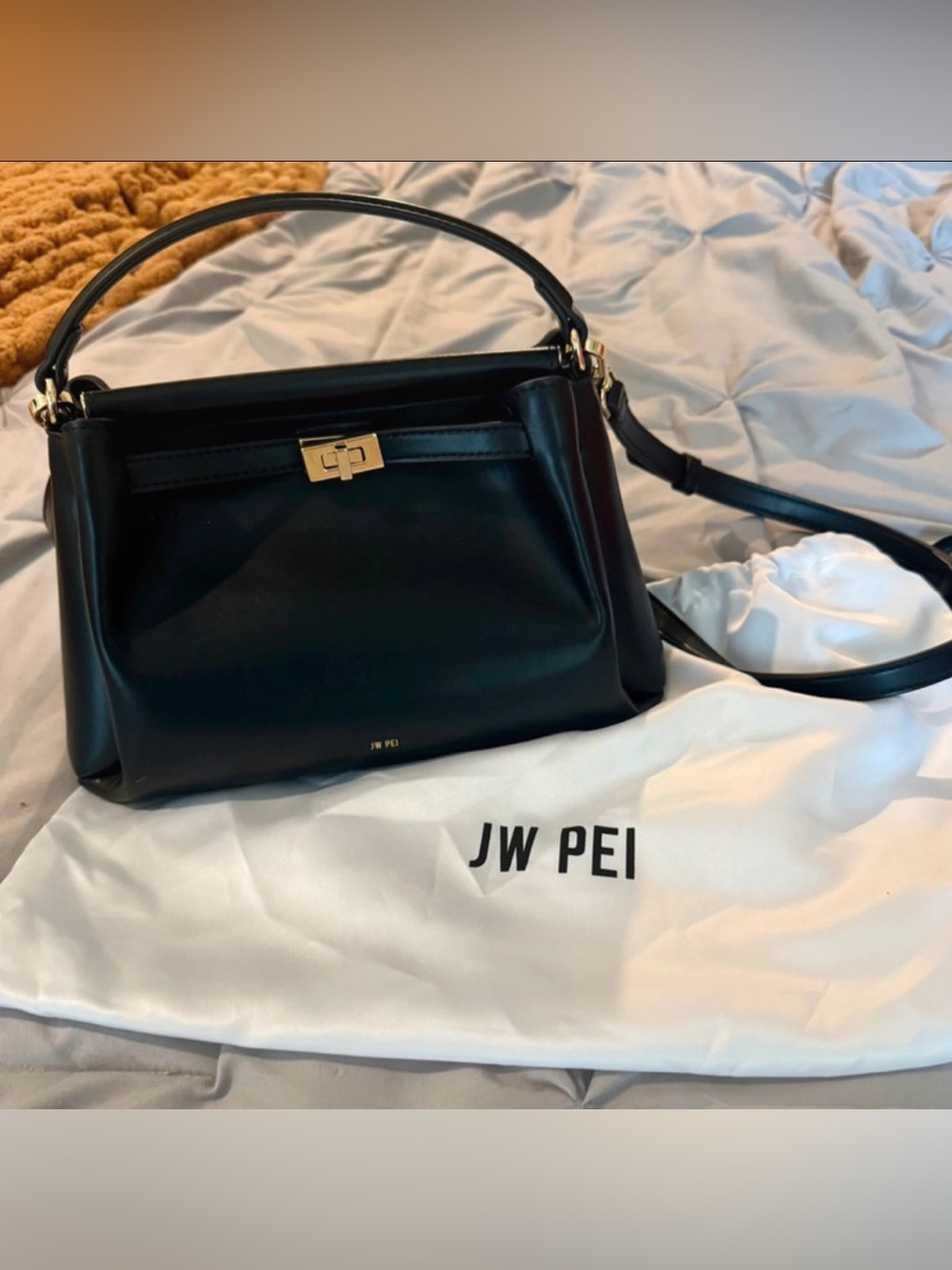 Black JW PEI Carmen Sm Crossbody Handle Bag
